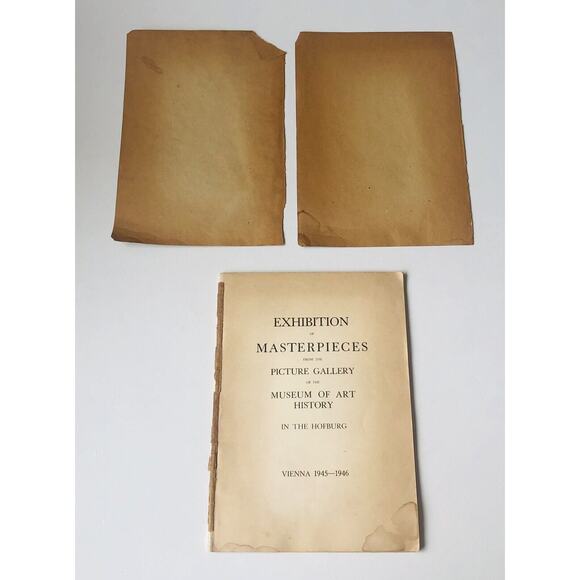 Vintage 1946 Hofburg Museum Exhibition Catalog WWII Art History Vienna Monuments - Picture 2 of 14